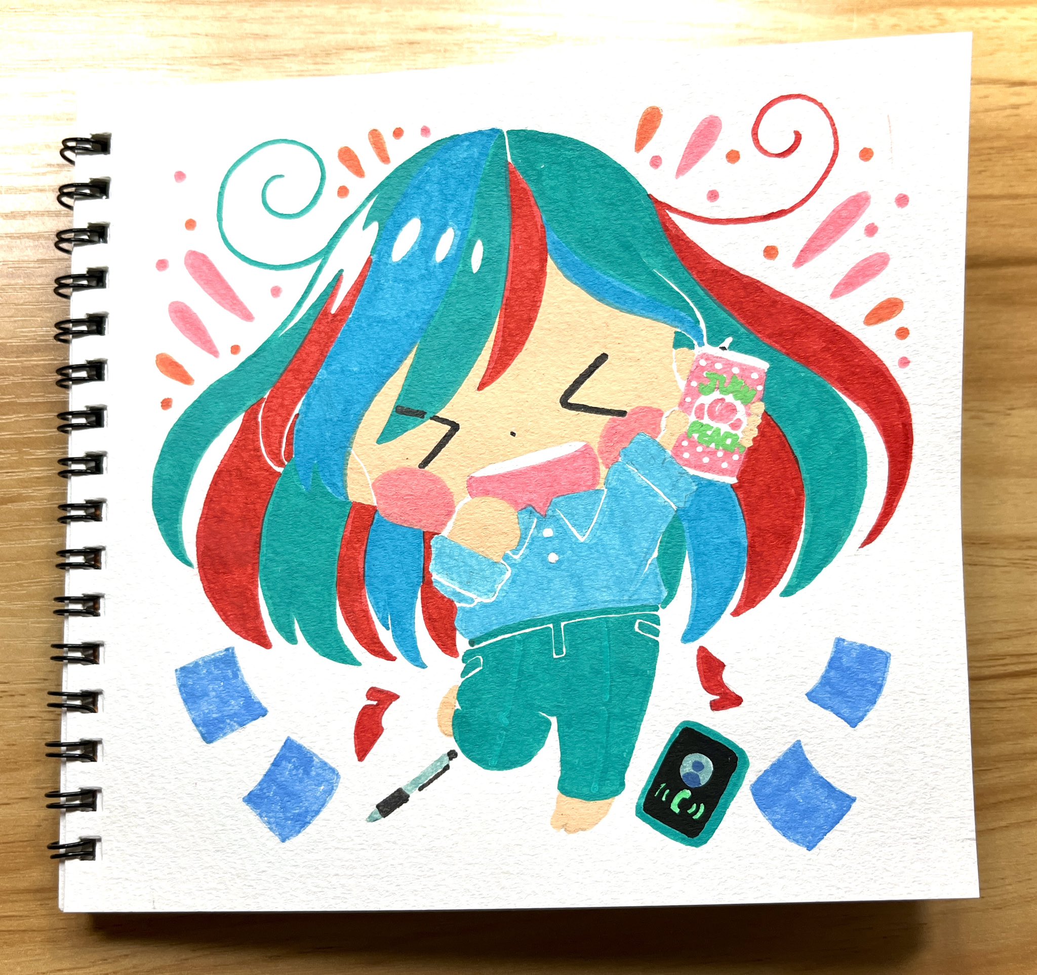 専用 手描きイラスト オリジナル266 Yahoo!オークション - 手描きイラスト オリジナル 風と