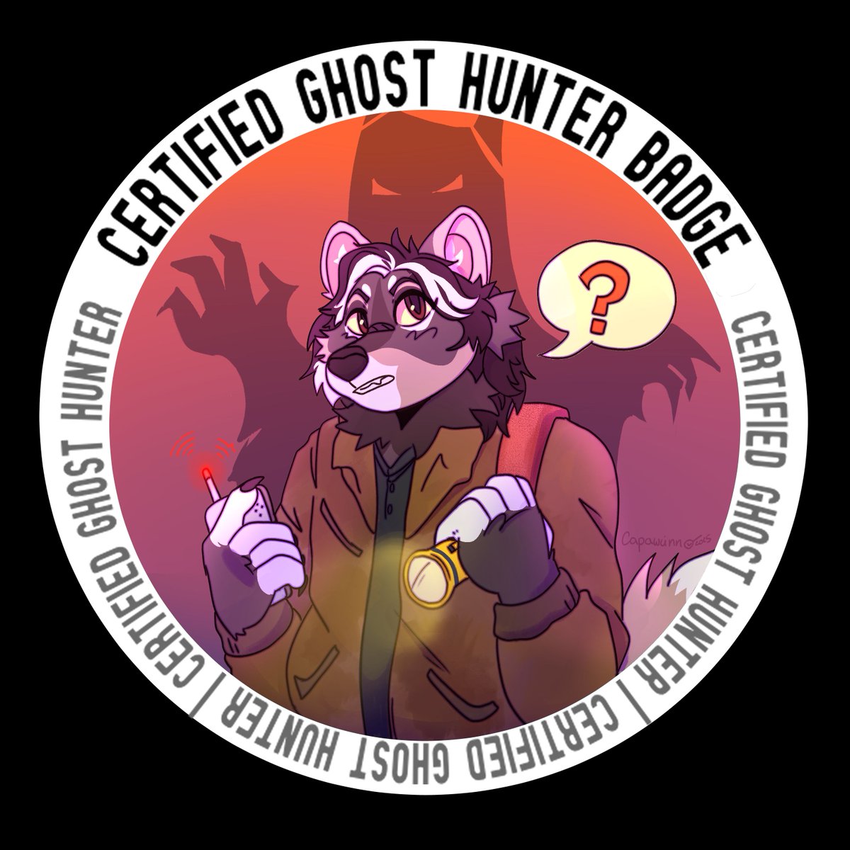 👻 GHOST HUNTER BADGE YCH 🔦 

&gt; any species, any body type
&gt; clothes are up to buyer!

💲 25 - flat colored
💲 30 - shading

⭐  returning clients &amp; Ko-Fi Supporters get a discount!

Multiple slots - DM or commentt to claim!