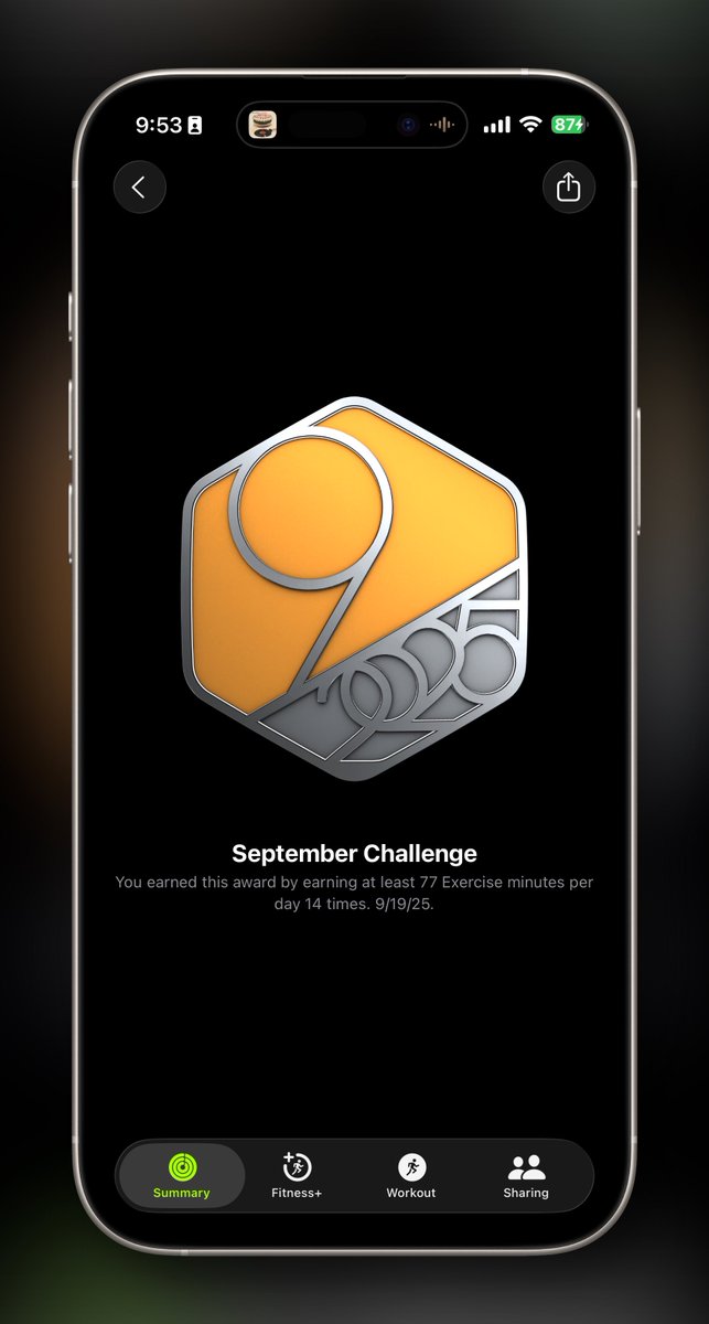 fer_schez's tweet image. 🫡 @Raov3 September #AppleWatch ⌚ #MonthlyChallenge 🏅 ✅