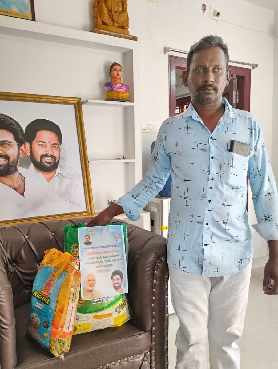 As a part SNSPA program , Nutritional basket distribution to TB patients at yanam, Puducherry on 19.9.25
