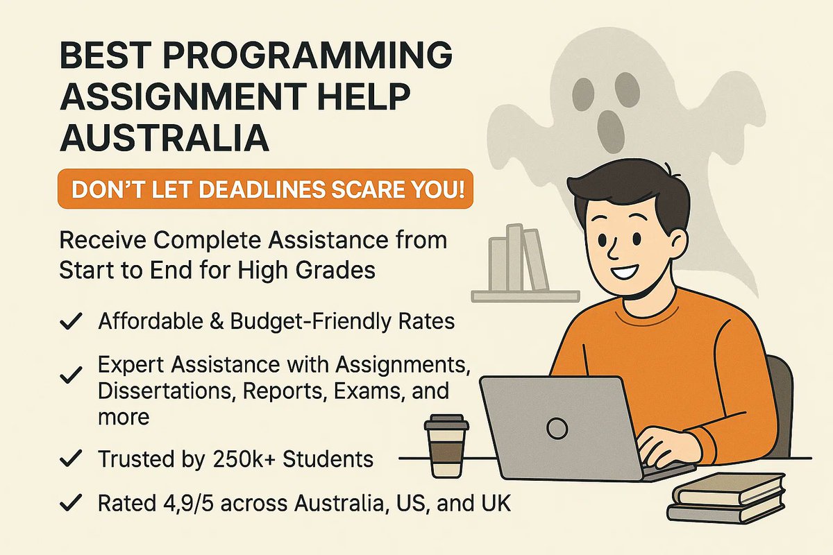 SampleAssignm's tweet image. Struggling with coding tasks? Get the Best Programming Assignment Help Australia with expert guidance at SampleAssignments.  Quality, timely delivery & 24/7 support! #academiccareers #Students #Australia #university #programminglanguges Visit : shorturl.at/IXY3m