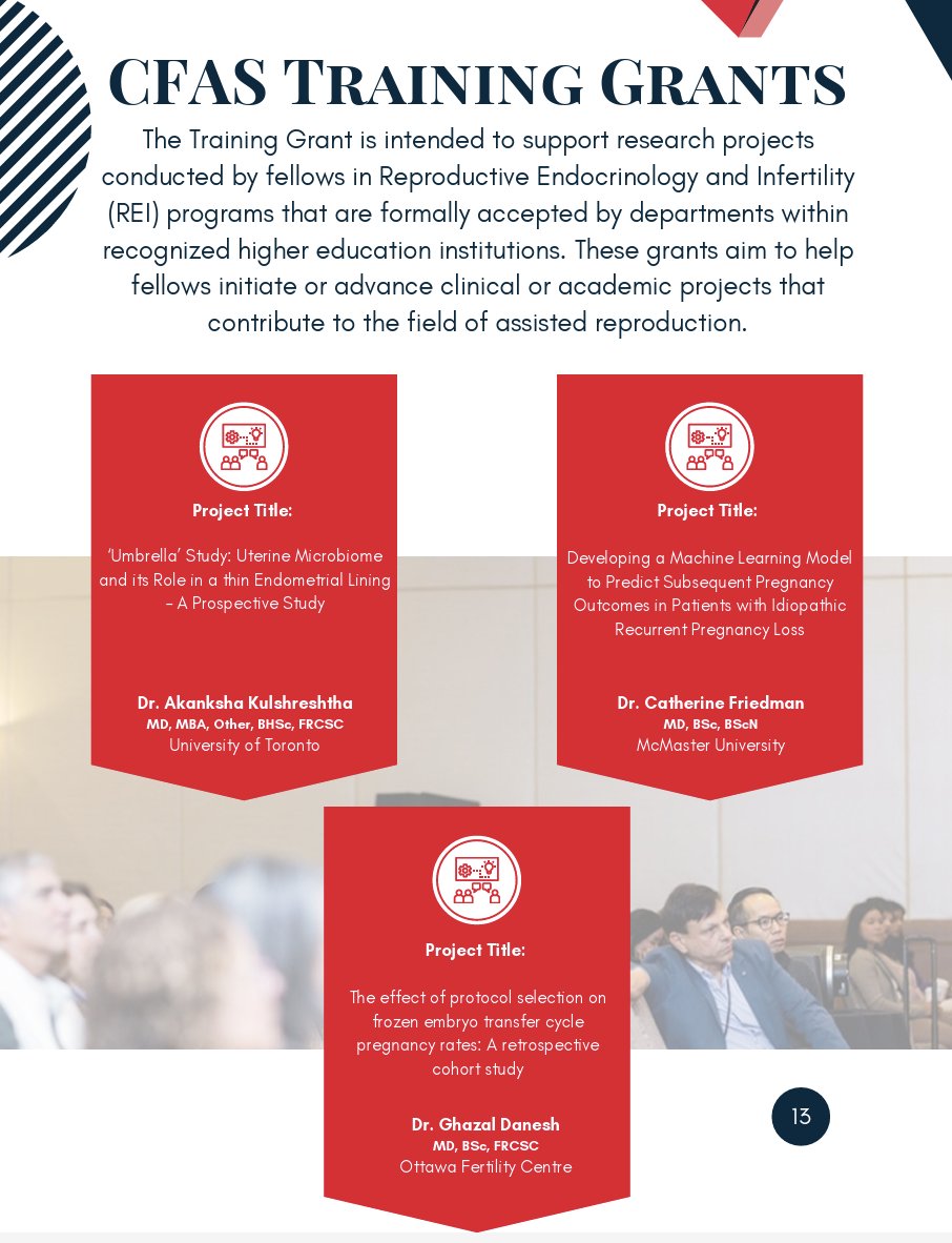 Thrilled to receive one of the 2025 <a href="/cfas_scfa/">Canadian Fertility & Andrology Society</a> training grants for a project I've been thinking about since matching to <a href="/McMasterOBGYN/">McMaster Obstetrics and Gynaecology</a> GREI!! We're already off to a great start and can't wait to share! 😃