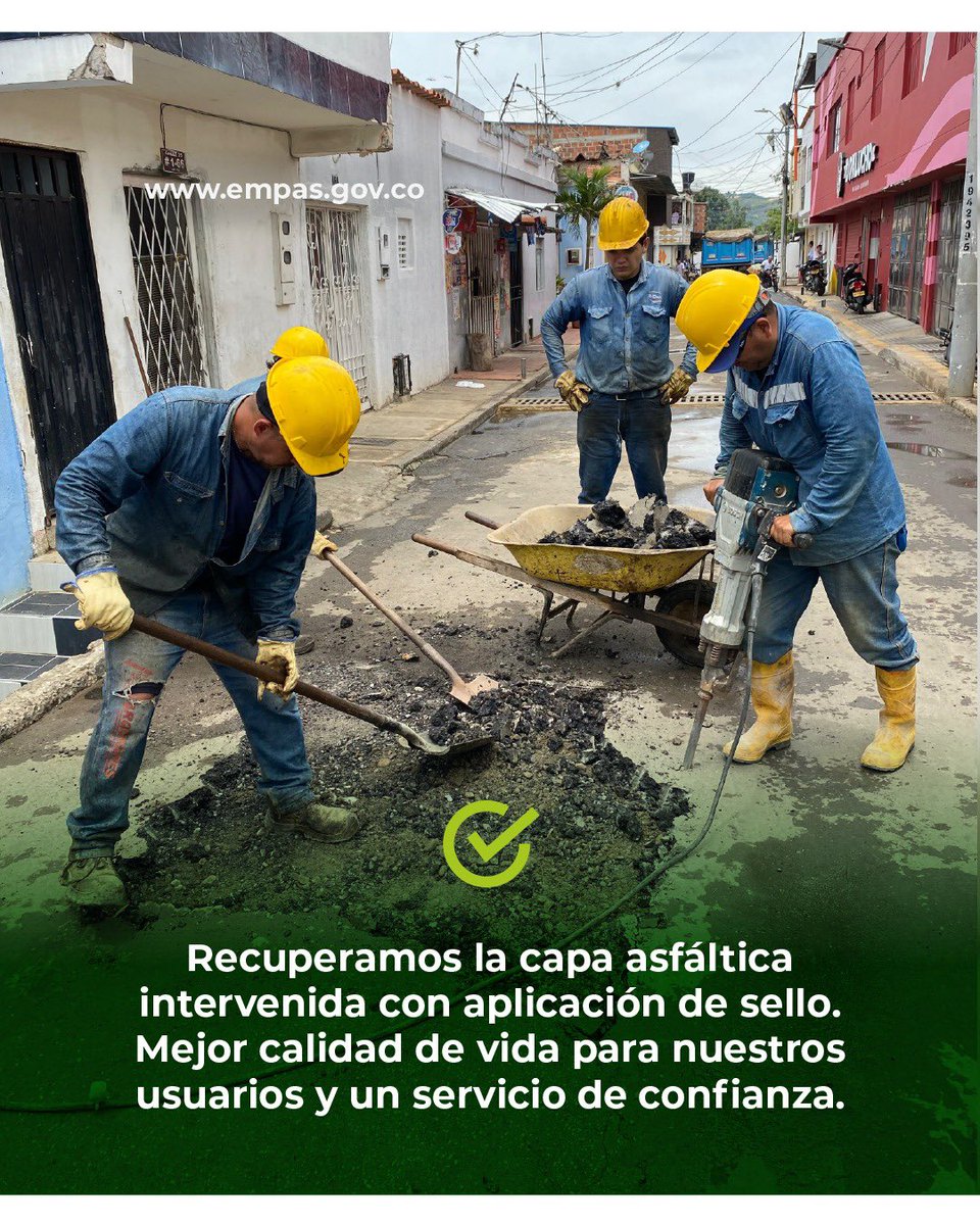 Empassa_Oficial's tweet photo. En el barrio La Feria cumplimos 💧✅
Finalizamos la reposición de redes y recuperamos la carpeta asfáltica, obras que mejoran saneamiento y movilidad.
En EMPAS hacemos que la ciudad fluya. 🏙️
#ObrasQueTransforman #EMPAS https://t.co/LgGZZeH0PZ