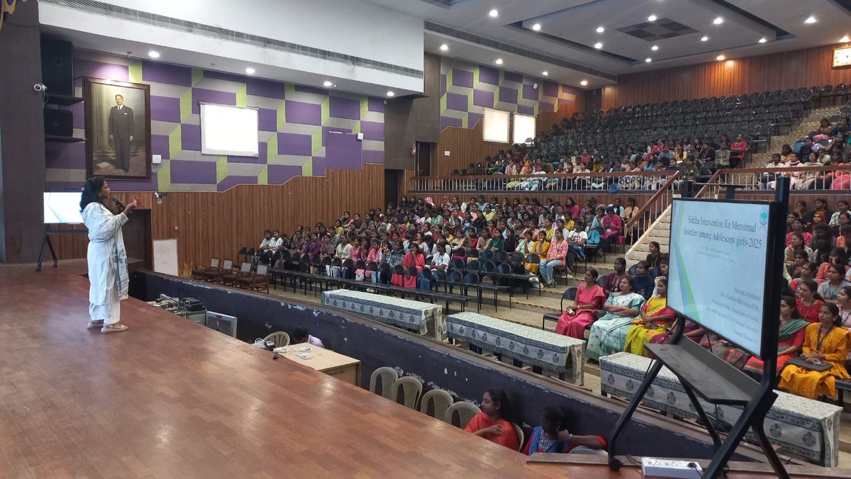 🌿 Awareness Programme on Siddha Intervention in Menstrual Disorders at Ethiraj College on Sept 19, 2025. Dr. R. Sainivedha MD(S) shared Siddha approaches for menstrual health, empowering young women with holistic wellness. 💫 #SiddhaMedicine #WomensHealth
@mike