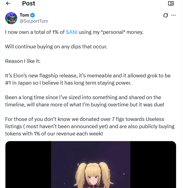 <a href="/8lazing/">₿laze</a> 100% Tom's post below on $ANI was the most ridiculous thing I've seen which pulled in Millions from his trusting "community"