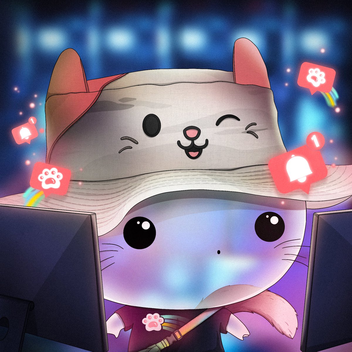 I just poured water on my cat and it turned into a rare <a href="/HypurrFi/">HypurrFi</a> 1/1 🐱💦