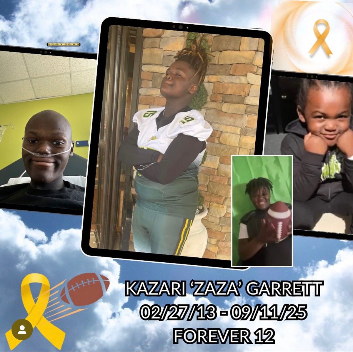 ShealynEllesse's tweet image. Commanders family, let’s come together.
Kazari was just 12 years old when he passed away from a rare and aggressive cancer. He was a HUGE @Commanders fan, and his favorite player was JD5. His final wish was to meet him. 🏈

His family needs help covering funeral expenses:…