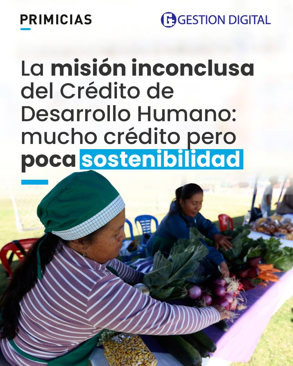 #GestiónDigital | El Crédito de Desarrollo Humano, tras 18 años de ejecución, muestra una realidad compleja: mientras el programa ha otorgado más de 2,3 millones de créditos, la evidencia sugiere que solo una minoría logra generar emprendimientos sostenibles.