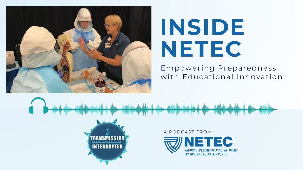 TheNETEC's tweet image. 📚 New on Transmission Interrupted: Host Jill Morgan talks with NETEC’s Education & Training team about how they turn complex science into frontline-ready tools.
🎧 New episode drops Oct. 1!
#HealthcarePreparedness #NETEC #Education #Training
