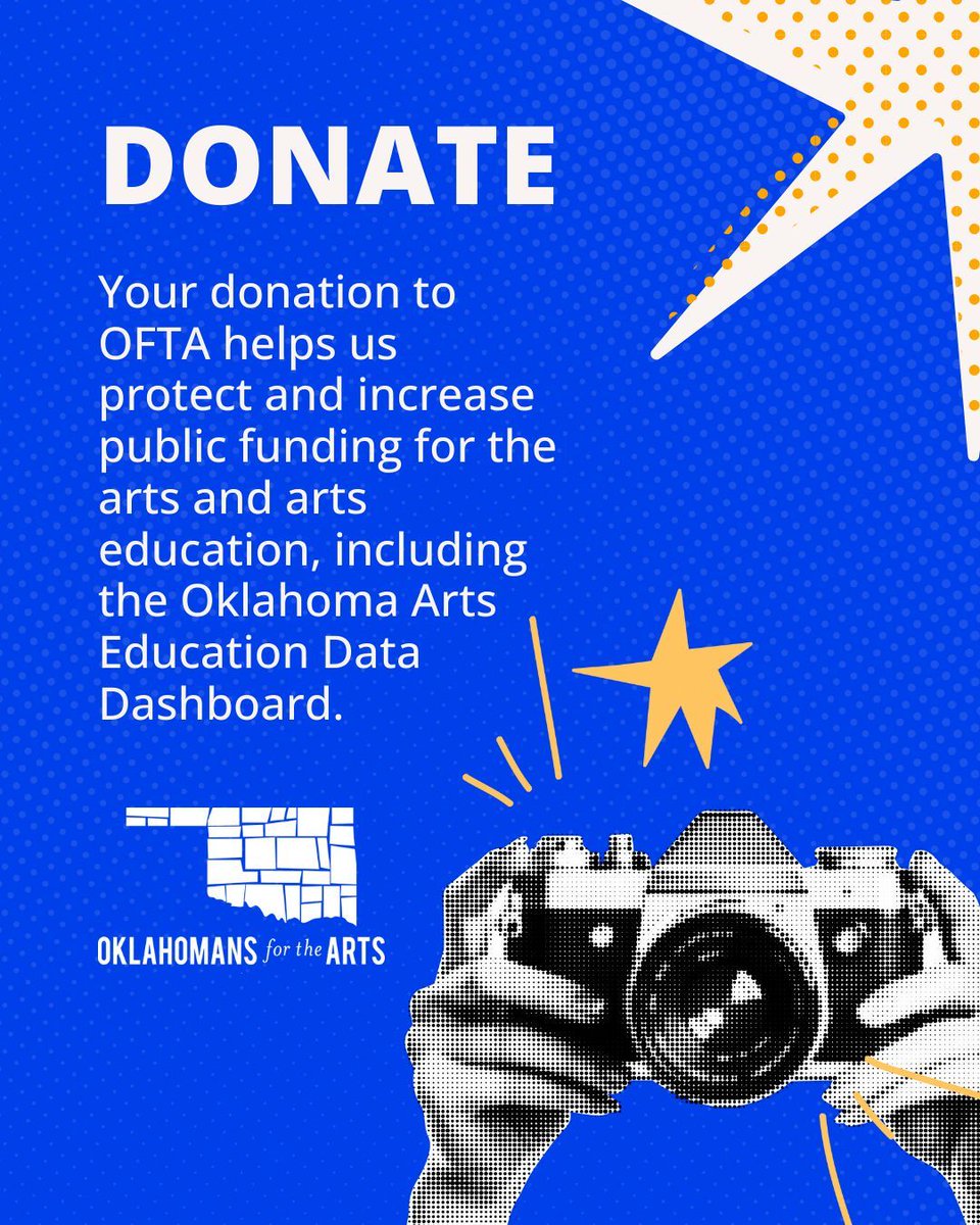 Use our three-step guide to turn data from the Arts Education Data Dashboard into impact and advocate effectively for our students. Your informed voice can make a difference. Start advocating today, visit the Oklahoma Arts Data Dashboard on our website! ok4arts.org/arts-ed