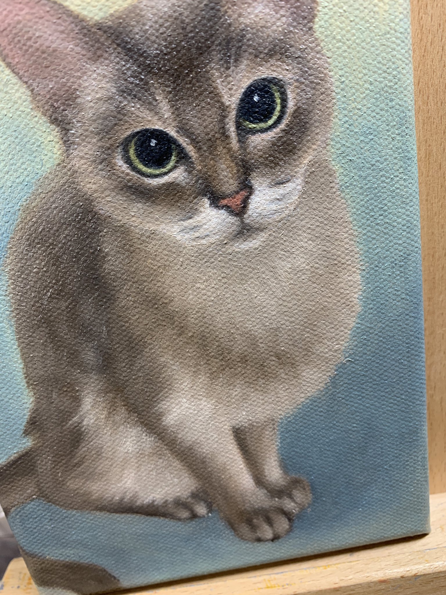 死ぬ程可愛い猫の油絵(^^) 死ぬ程可愛い猫の油絵(^^) かとう・さくら (イラストレーター) on X: