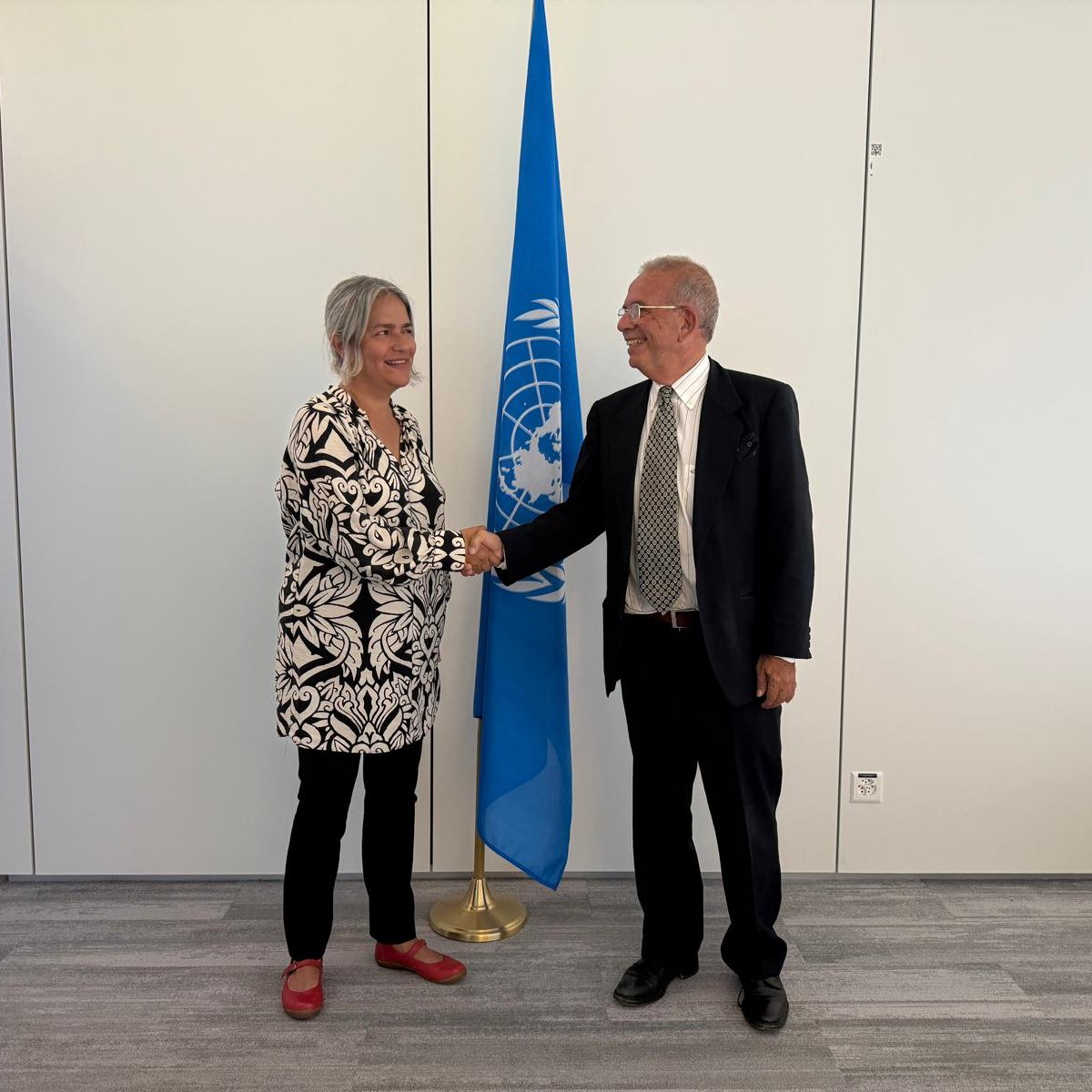 Fruitful meeting between Amb. Grassi &amp; the Head of the Independent Institution on Missing Persons <a href="/IIMPSyria/">المؤسسة المستقلة المعنية بالمفقودين في سوريا</a> in Syria, Karla Quintana. Italy 🇮🇹 reaffirms its strong support to the Istitution’s mandate to clarify the fate of all missing persons &amp; help the families of those missing
