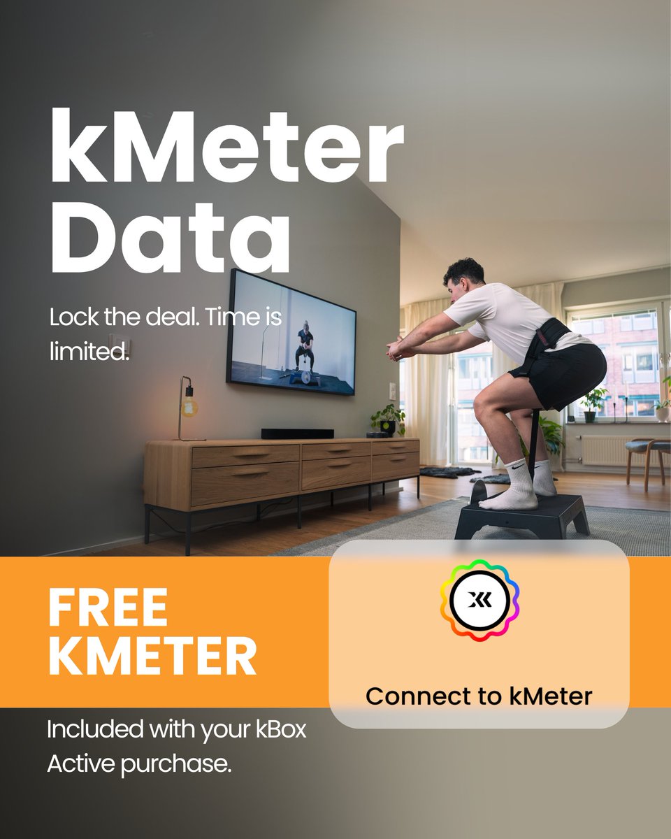 go_exxentric's tweet image. Exclusive kMeter Deal! 🚀

Now that you&apos;ve downloaded our new app, all you need is the kMeter—our scientifically validated feedback system. 📊

The deal is time-limited, so grab yours today! 👉 zurl.co/6NEM3