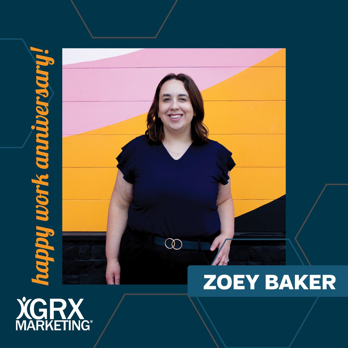 Happy work anniversary, Zoey! 😍