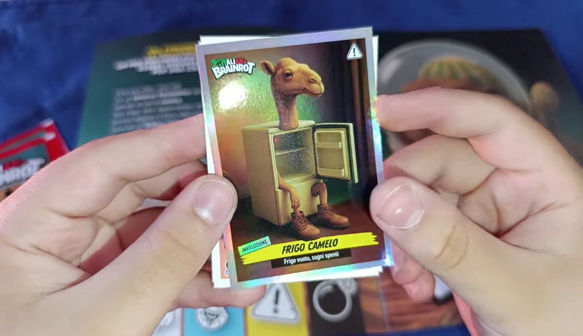 Panini выпустила альбом наклеек с итальянским брейнротом — увидел сегодня на полке в магазине. Интересно, а вот шлакоблокуня, лисаблю и карусельдь из рунета 10-летней давности можно назвать русским брейнротом?