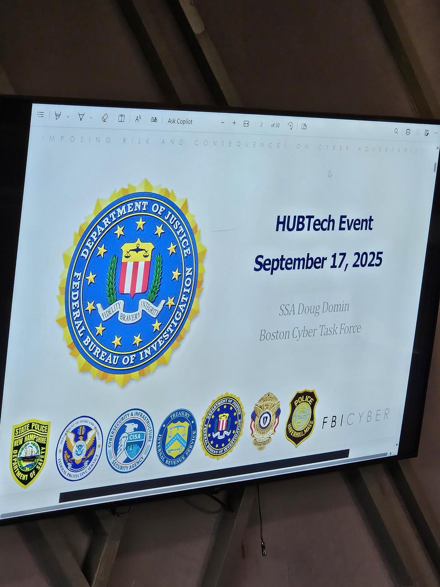 hubtechnical's tweet image. 🎉 What a night! Thank you to all who joined us for CyberWatch 2025: A Cybersecurity Executive Briefing hosted by HUB Tech & HP.
POST 1
#cyberwatch2025 #cybersecurity #HUBTech #HP #FBI #ITLeaders #CyberDefense #BostonIT #topgolf