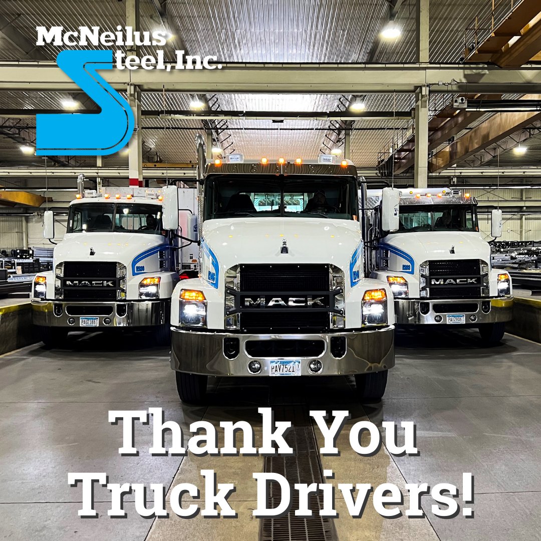 That's a wrap on another #TDAW! We appreciate our drivers and all they do to deliver material safely and on time to our customers. They are the face of the Friendly Steel Handlers, and we are grateful to have every one of them on the team!

Thank you, Truck Drivers!