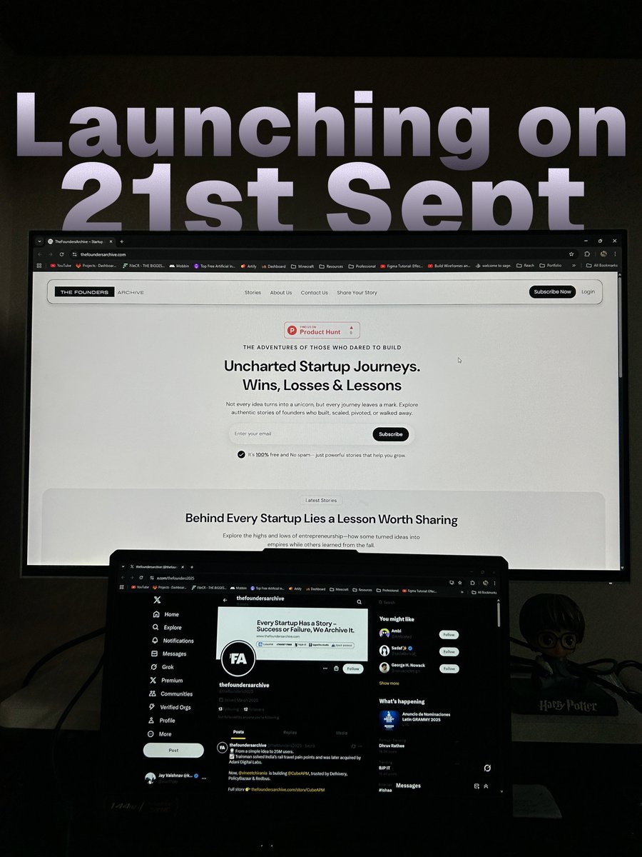 Nova Codes (@supernovacodes) on Twitter photo 🔥 Startups have 2 stories:
The headline.
And the hustle behind it.
We’re here to capture the second one.
🚀 Tomorrow we launch <a href="/thefounders2025/">thefoundersarchive</a> on <a href="/ProductHunt/">Product Hunt 😸</a> .
Documenting the hustle, not just the headline. 🔥 Startups have 2 stories:
The headline.
And the hustle behind it.
We’re here to capture the second one.
🚀 Tomorrow we launch <a href="/thefounders2025/">thefoundersarchive</a> on <a href="/ProductHunt/">Product Hunt 😸</a> .
Documenting the hustle, not just the headline.