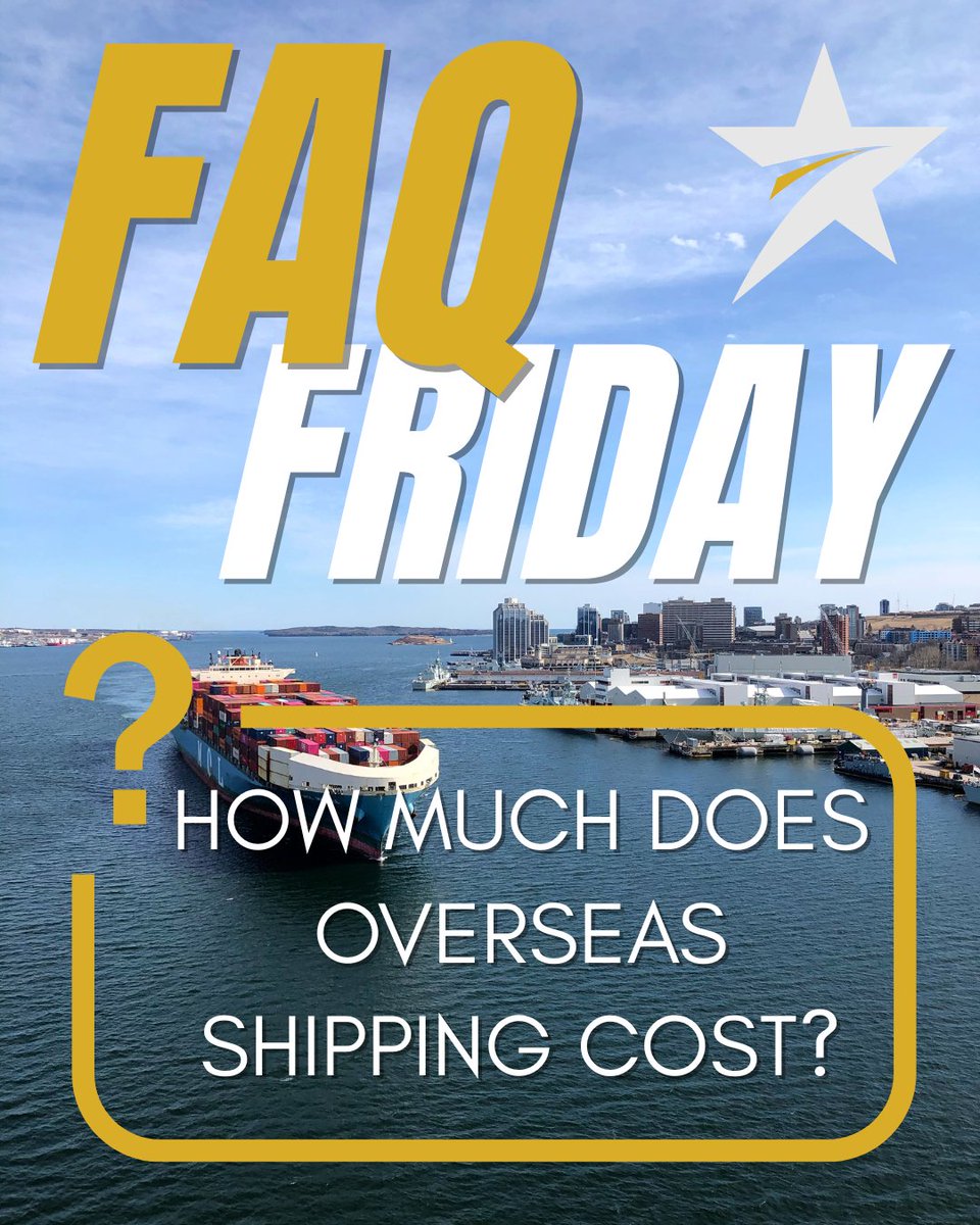 TheFR8Star's tweet image. FAQ FRIDAY: How Much Does Overseas Shipping Cost? 🤔

Lower rates tend to take more time while other shipping options can be expedited at a higher cost. 

Explore your options with the link below! 👇
🔗 ow.ly/JMZr50WXvgZ

#FAQFriday #OverseasShipping #ResourceGuide #FR8Star