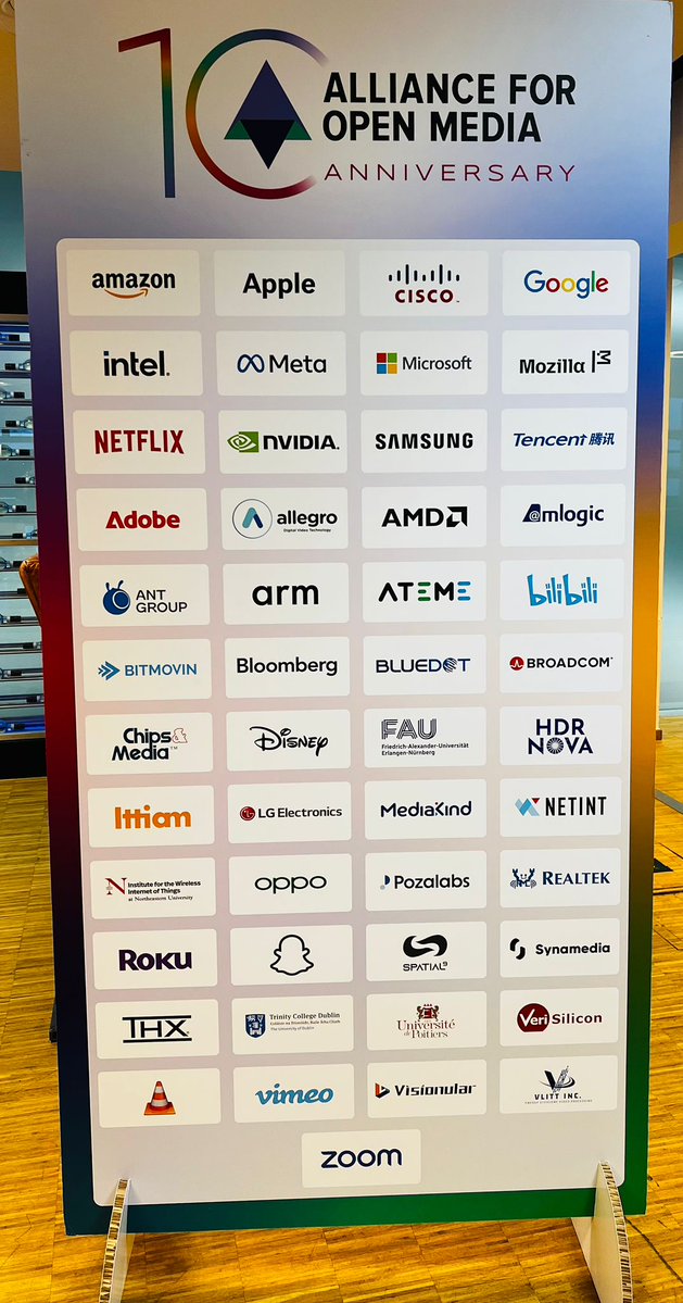 videolan's tweet image. The Alliance for Open Media announced #AV2 the next-generation open #video #codec at the same time as it's 10th Anniversary!
@videolan who has pushed for open culture on multimedia since 25 years, was happy to be at the party at @IBCShow
#OSS #VLC