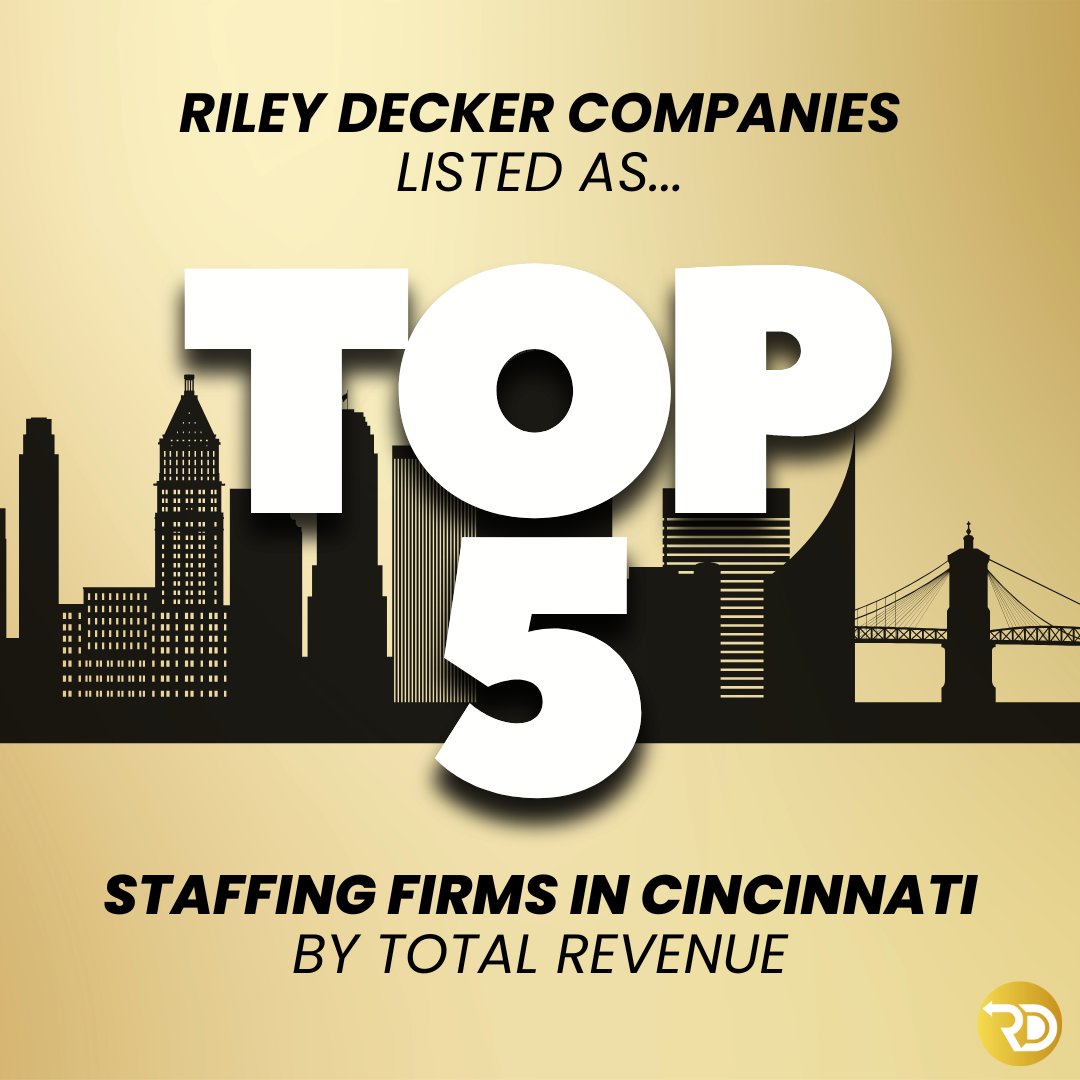 🎉 RDC is proud to be named to the Cincinnati Business Courier’s list of Top Staffing Firms by Total Revenue!

We couldn’t have done it without our team, clients, and associates who put people first every single day. 

#Cincinnati #TopStaffingFirms