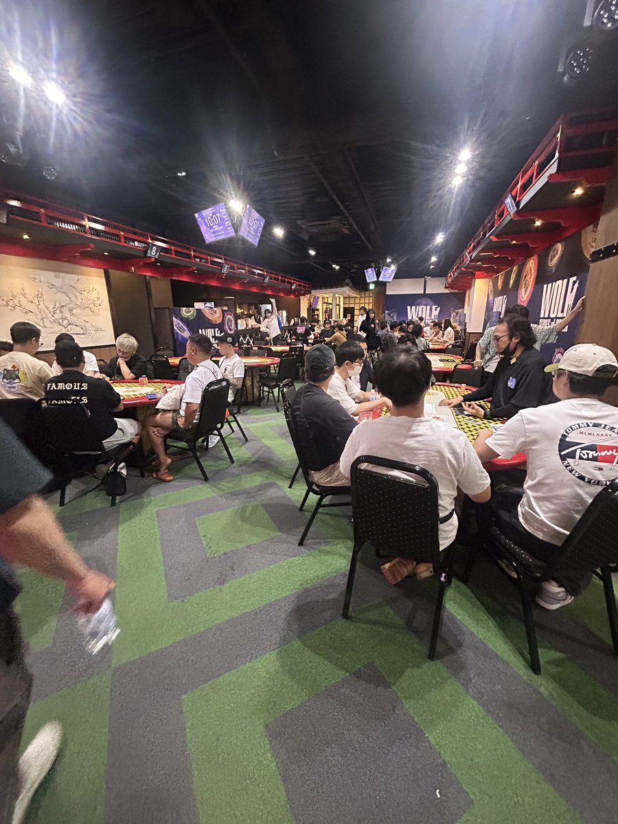 1日目終了‼︎
<a href="/WOLFPOKER2018/">🐺WOLF SERIES of POKER🐺</a> 

#WOLF_POKER