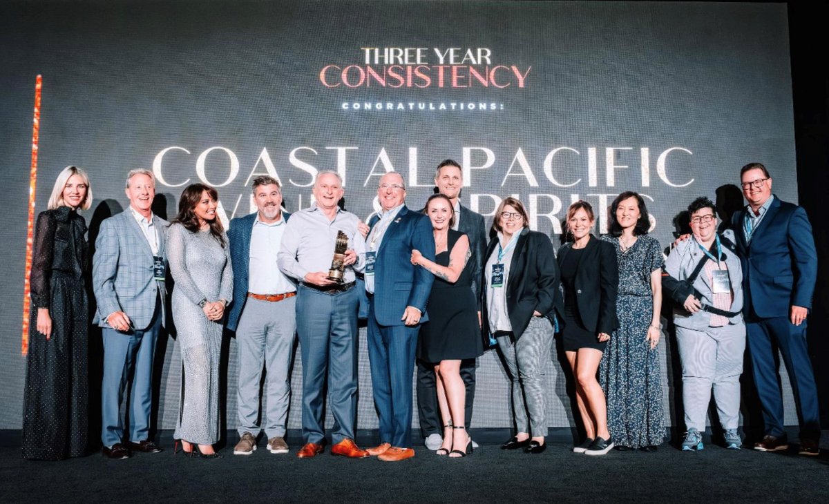 Our team at Coastal Pacific Wine &amp; Spirits of North Carolina has been awarded the prestigious Diageo 3-Year Excellence Award!
It would not have been possible without the hard work and commitment of our incredible team and our supplier partners at Diageo of America.