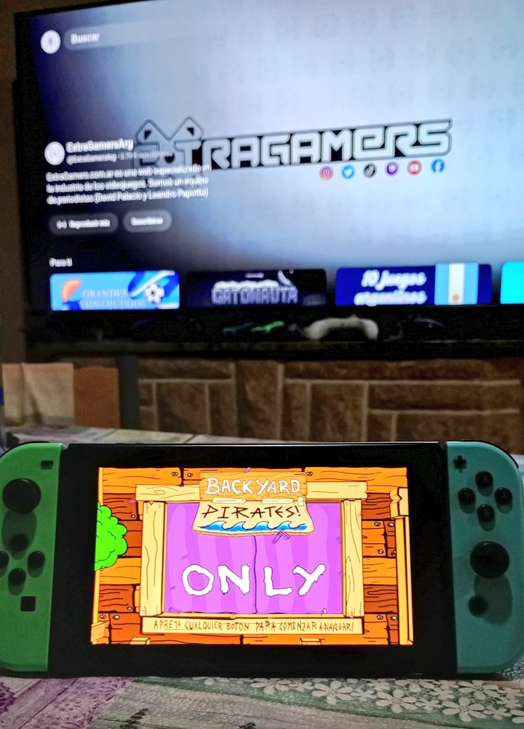 extragamersarg's tweet photo. Hoy se lanza el juego argentino/español Backyard Pirates! Un desarrollo de @Antimatter_Kid y Mil Monos Cine que llega a PC y Nintendo Switch y que en ExtraGamers ya estamos probando. https://t.co/Deb166Sygr