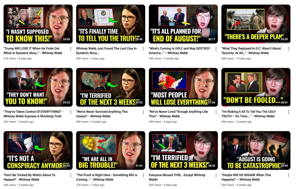 These videos get tons of views, are churned out constantly and I have absolutely NOTHING to do with them. 

Last year, when I declined to back a candidate in the 2024 election, I was labeled a "doomer" for subscribing to the view that Trump would not magically fix all of our