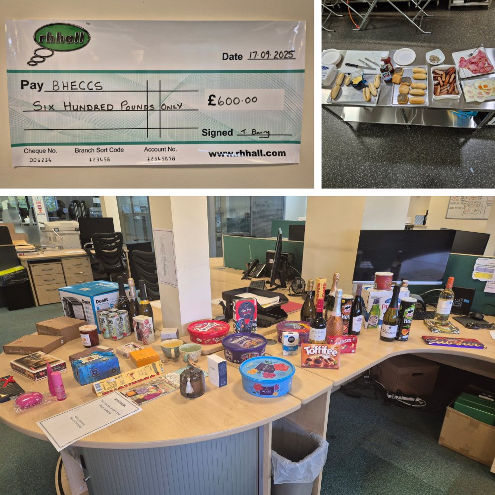 On Tuesday 16th September, Team R H Hall participated in our annual fund-raising day in memory of a colleagues son Dan who sadly passed away 3 years ago. £450 was raised by staff and this was rounded up to £600 by the company. Funds were raised for the incredible charity <a href="/BHECCS/">Beds & Herts Emergency Critical Care Scheme</a>