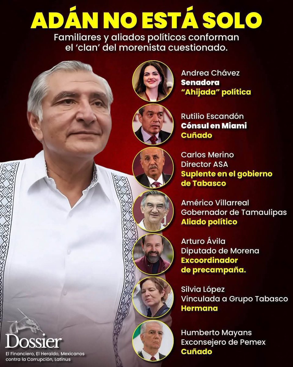 ADÁN AUGUSTO NO ESTÁ SOLO

Ley del hielo y rebelión contra Adán

Justo el día en que llegó a México para ser procesado el líder de La Barredora, Hernán Bermúdez, a su exjefe Adán Augusto López le estalló la rebelión de un grupo de senadores de Morena y quedó confirmado que, desde