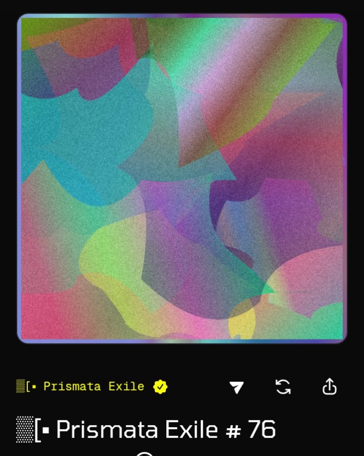 Successfully minted my Prismata Exile by <a href="/Symctrae/">S̶ym̷b̷io̶t̴i̴c (𝔘𝔫𝔬𝔯𝔱𝔥𝔬𝔡𝔬𝔵) 𒍯</a> 

The WL phase is now live, while the public mint will be 6:00 pm today.
