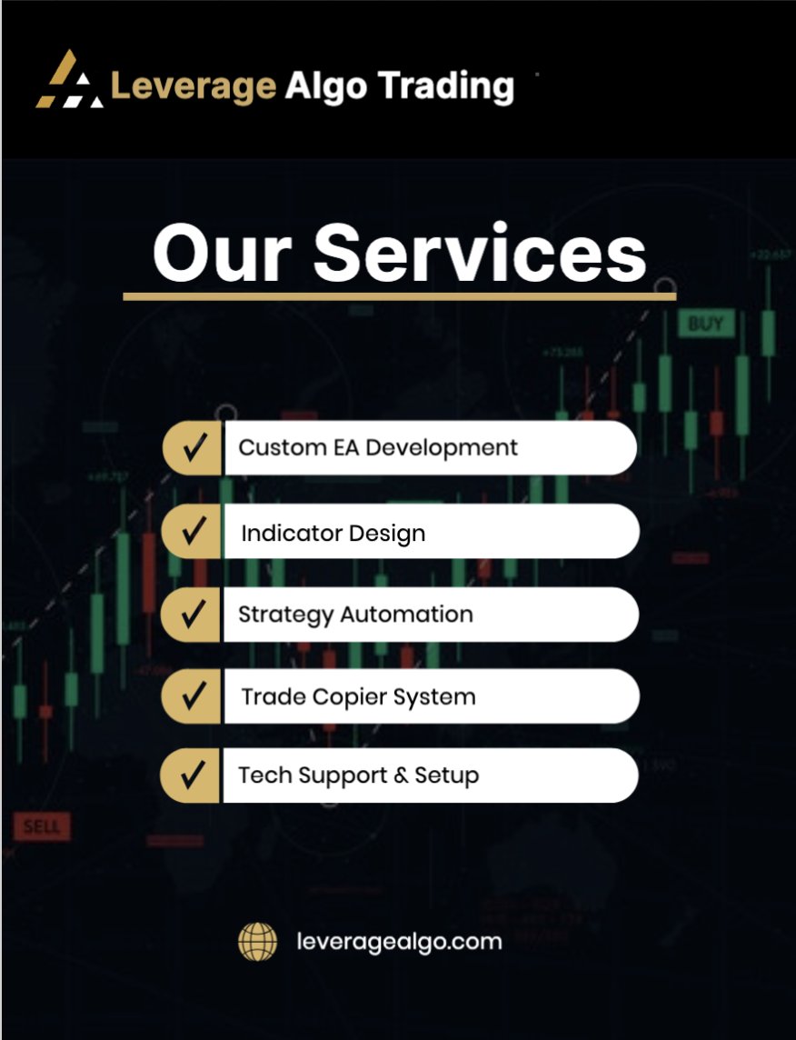 leverageAlgo's tweet image. 📊 Smarter. Faster. Automated.
That’s what we do at Leverage Algo Trading 🚀
Stop watching charts all day ⏰
From custom bots to strategy automation, we’ve got you covered.
Check us out 👉 leveragealgo.com

#ForexTrading #Automation #AlgoTrading