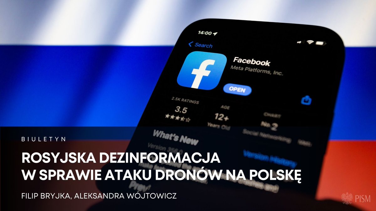 ➡️ Rosyjska🇷🇺 kampania dezinformacyjna, która towarzyszyła naruszeniu polskiej przestrzeni powietrznej przez rosyjskie drony jest elementem szerszej operacji hybrydowej przeciwko NATO i UE. 
➡️ Celem tych działań jest szerzenie strachu, pogłębianie podziałów wewnętrznych i