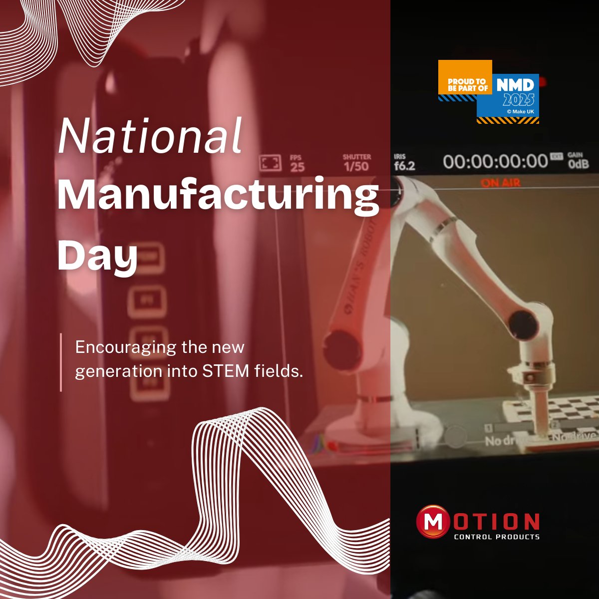 Today is National Manufacturing Day! 🏭

This day is all about showcasing the exciting, highly skilled, and rewarding careers available in UK manufacturing. 

<a href="/MakeUK_/">Make UK</a> 

#NationalManufacturingDay #MakeUK #Engineering #MotionControl #FutureOfManufacturing