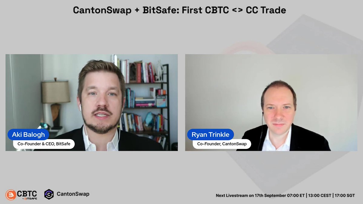 drjingle's tweet photo. BitSafe @BitSafe_Finance  与Obsidian @Obsidian 联手合作，在Canton网络上完成的首次CBTC与Canton Coin（CC）互换，不只是一次技术演示，也是一声发令枪，机构级BTCFi的新时代到来了。 

有需要的还真可以具体找 Bitsafe聊聊。 @AkiBalogh  

https://t.co/nZlQdqoO4R https://t.co/eReZBRH2mO