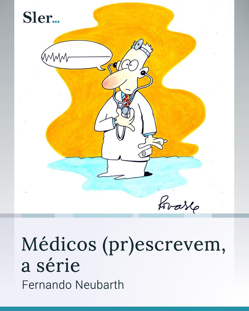 Evidência histórica de uma conexão singular. Minha crônica da sexta-feira na Sler. 
sler.com.br/medicos-prescr…
