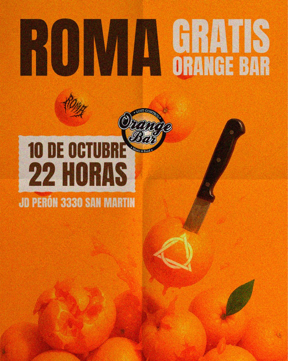 OFICIALROMA's tweet image. Se pensaron que ibamos a terminar este año sin tocar en nuestro querido barrio? ❤️🤍🖤 

El 10/10 vamos a estar presentandonos en @orangebarsanmartin GRATIS a partir de las 22hs. Estamos de acuerdo que nadie puede faltar, no? 🍻