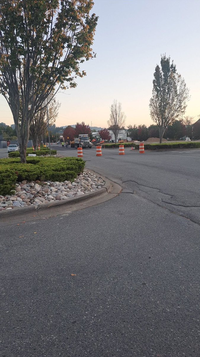 Traffic Alert - Part of the road on Watauga Village Dr closed - where the new restaurant will be built. Anyone going to Food Lion or any other business on that strip will need to use a different route. Info &amp; photo: Lane Tester