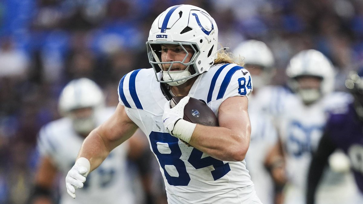 AroundTheNFL's tweet photo. Colts injury report: TE Tyler Warren (toe) questionable to play vs. Titans

https://t.co/sDnVqOha9W https://t.co/q5usKbgPWb