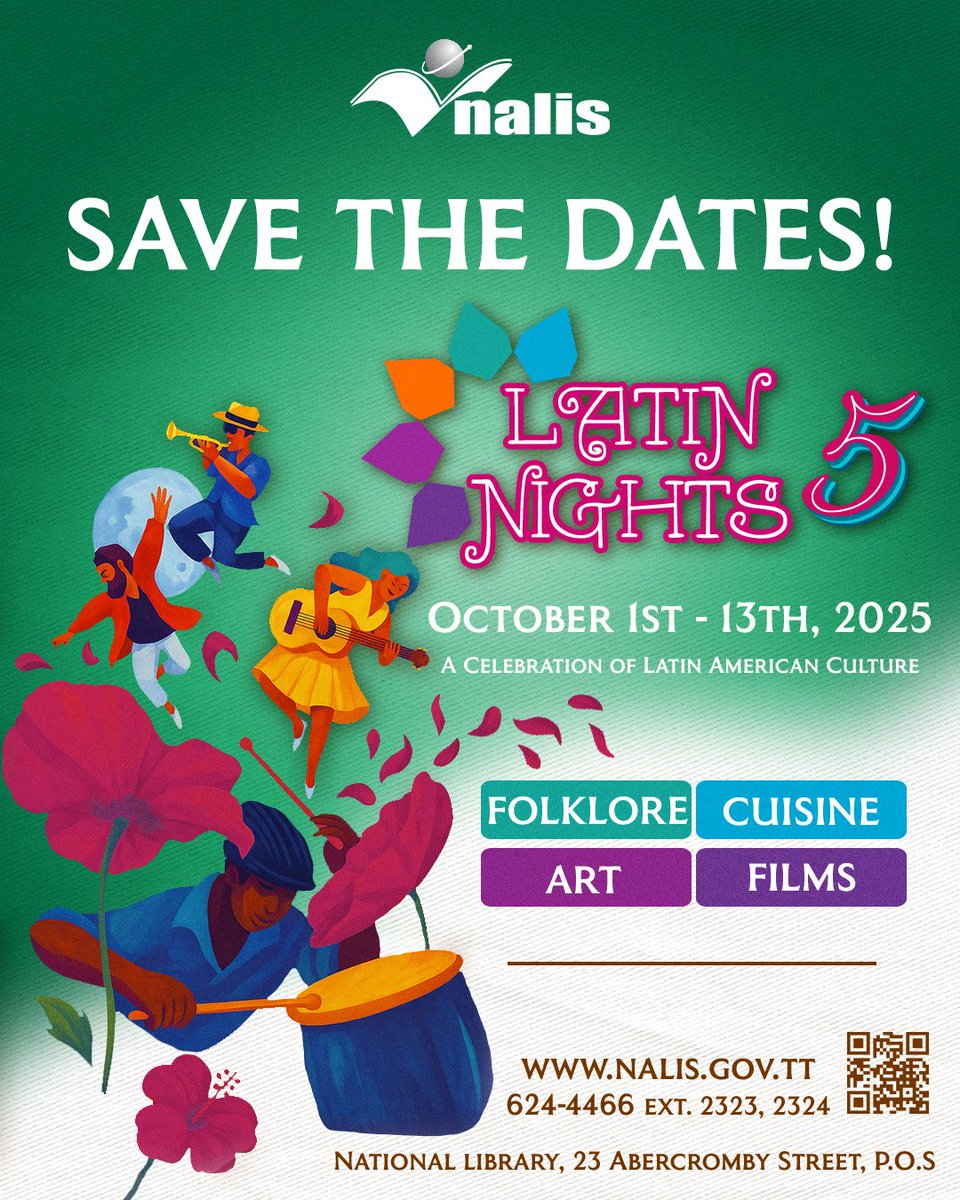 NALIS Hosts Fifth Edition of Latin Nights.   Full release: nalis.gov.tt/press-release/…