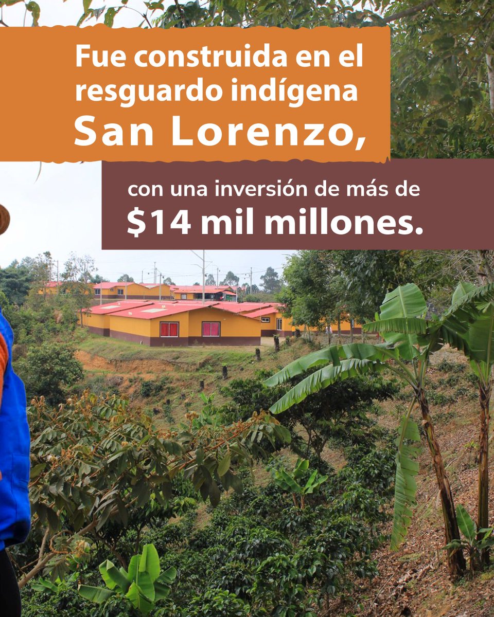 Minvivienda's tweet image. ¡El Gobierno del Presidente @petrogustavo construye hogares para la paz!

En el resguardo indígena San Lorenzo, en Caldono, Cauca, se construyó la Ciudadela Camino del Sol, un proyecto que beneficiará a 140 familias de firmantes del #AcuerdoDePaz.

#ConDignidadCumplimos