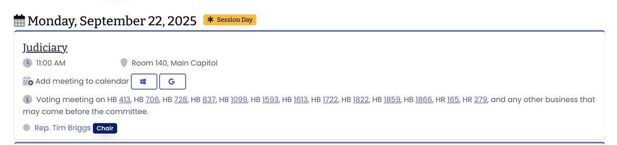 The Pennsylvania House Judiciary Committee has scheduled a voting meeting with an agenda including 6 gun control bills, such as extreme risk protection and a ban on 3D-printed guns, 80% receivers, and other similar untraceable firearms.