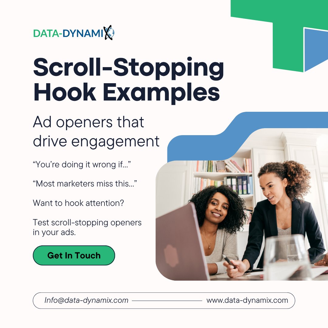 DataDynamix1's tweet image. 🧲 “You’re doing it wrong if…” “Most marketers miss this…” Want to hook attention? Test scroll-stopping openers in your ads. Need 10 ready-to-use hooks? Comment “HOOKS”! #AdHooks #CopywritingTips #ScrollStoppers