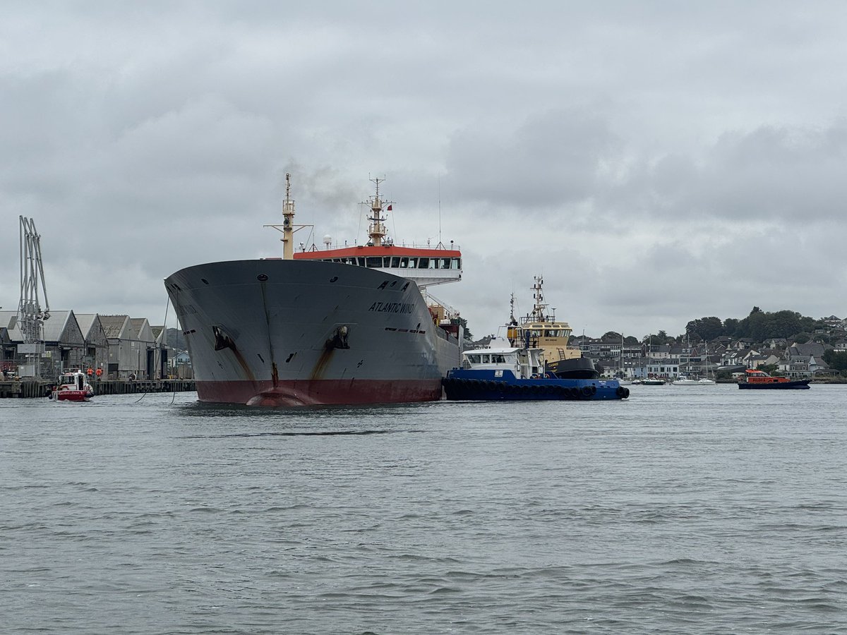 GuardianRIB's tweet image. My view of @FoweyHarbour Tug Cannis busy @PlymCatte and their view of us.