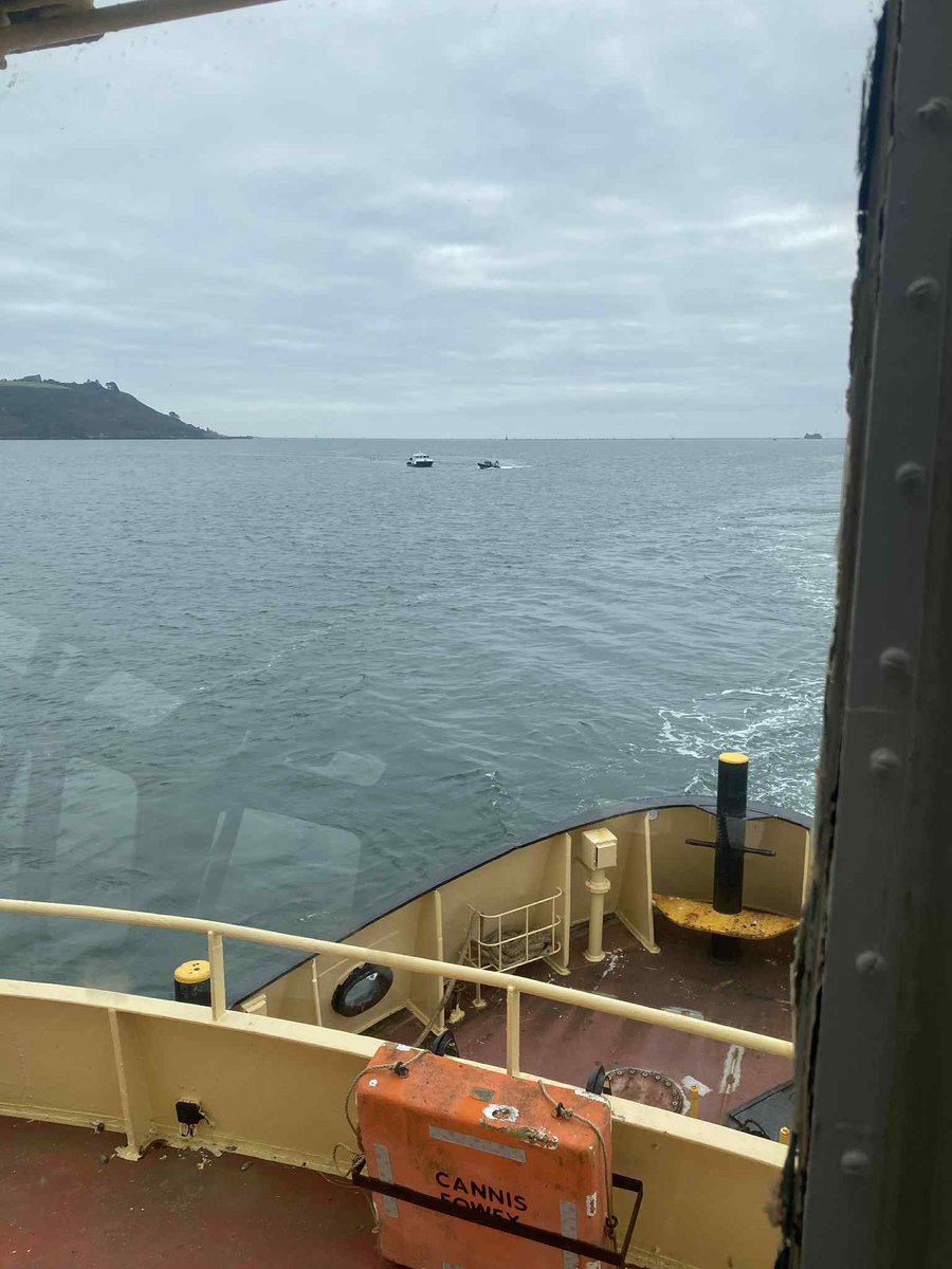 GuardianRIB's tweet image. My view of @FoweyHarbour Tug Cannis busy @PlymCatte and their view of us.
