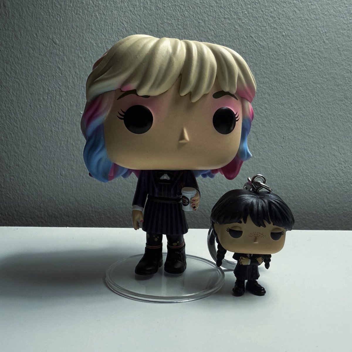 wednesday and enid (true to scale)