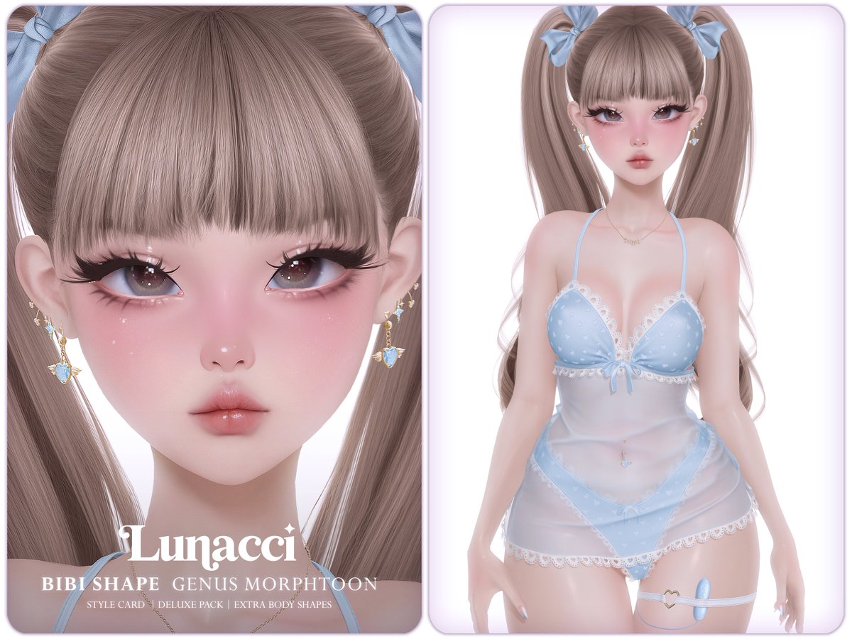 TTLunacci's tweet image. ♥ Bibi Shape (Genus Morphtoon)
› style card + tips
› deluxe pack
› reborn, legacy, larax
› base eyes | works only with bom eyes.

📷 MARKETPLACE: marketplace.secondlife.com/stores/242306
📷 SOCIAL MEDIA: linktr.ee/Lunacci
