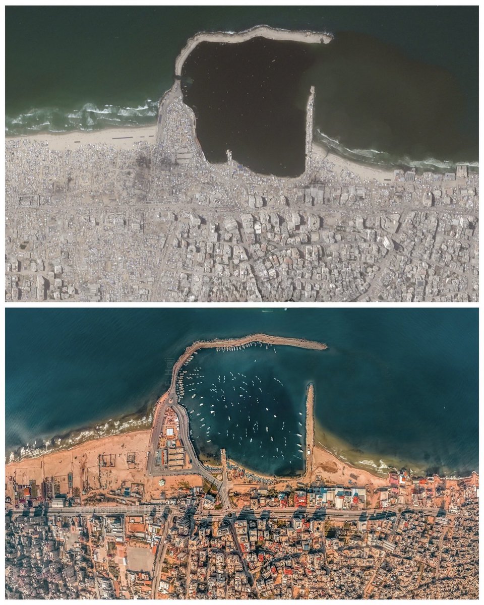 İşgalden önce Gazze;
İşgalden sonra Gazze…
İslam dünyasının gurur tablosu! Neden mi?
Çok yakında İsrail tarafından dünyanın önemli tatil beldesi haline getirilecek olan Gazze’de, ilk rezervasyonu, bugün slogan atan müslümanların yapacağından hiç endişeniz olmasın.