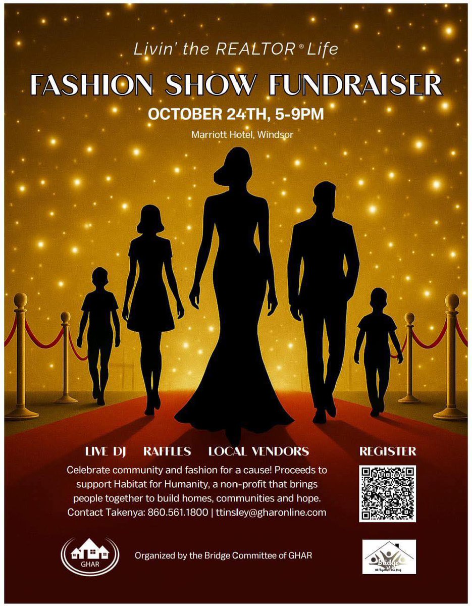 Habitat_NCC's tweet image. ✨ Join us Oct 24, 5–9 PM @ Marriott Windsor for the Livin’ the REALTOR® Life Fashion Show! 🎶👗🎁 #HFHNCC #FashionForACause #GreaterTogether #BuildingHope #GHAR